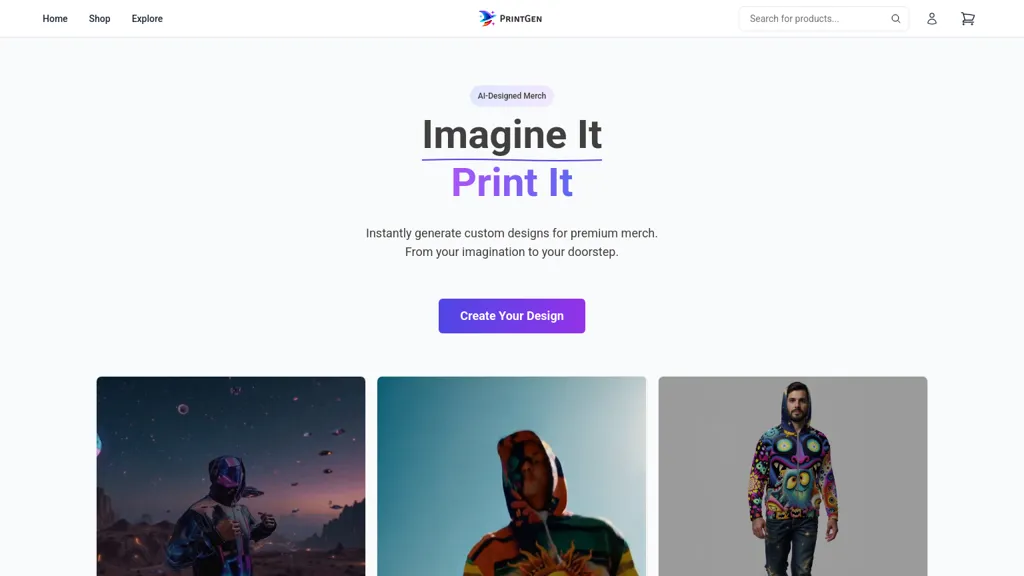 PrintGen website