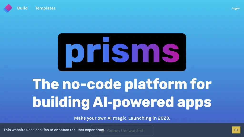 Prisms AI website