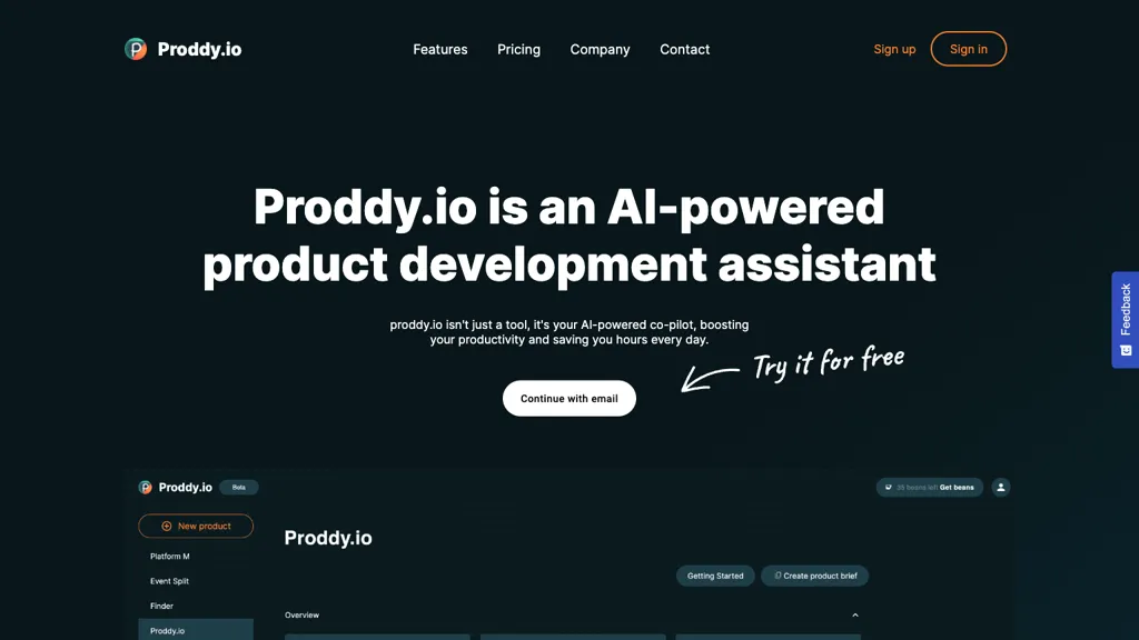 Proddy.io website