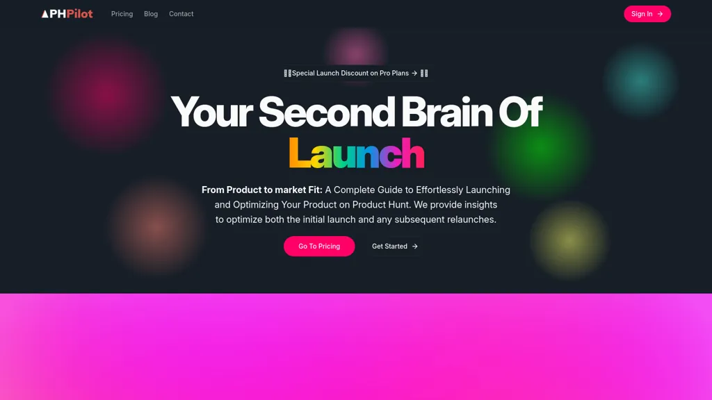 Product hunt Pilot AI tool screenshot