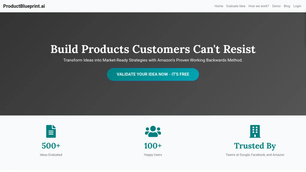 ProductBlueprint.ai website