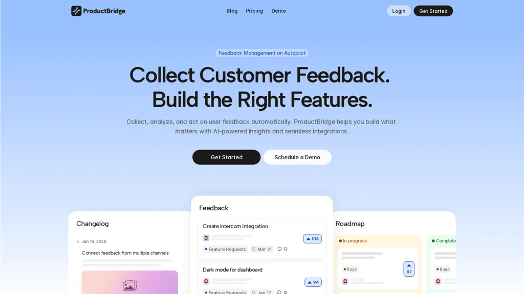 Productbridge.io AI tool screenshot