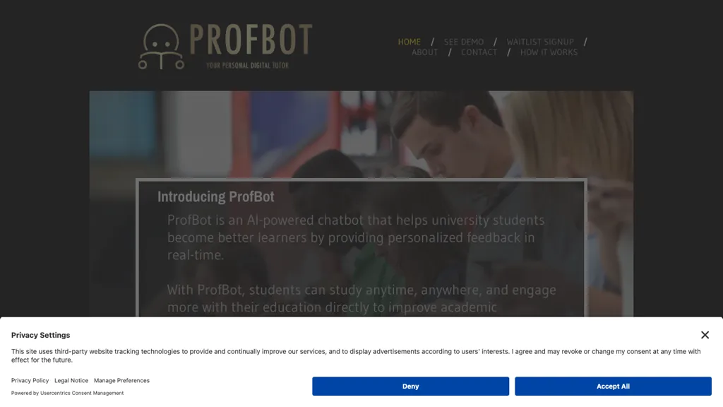 ProfBot website