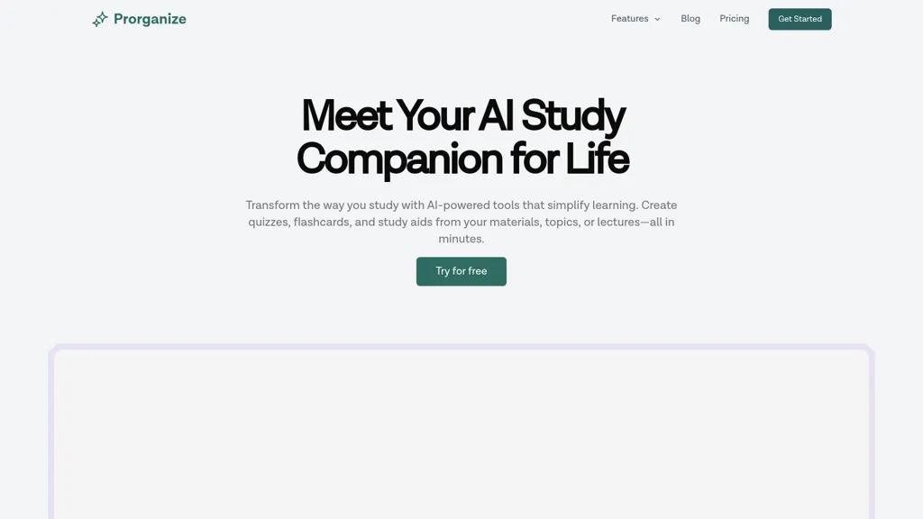 Proganize website