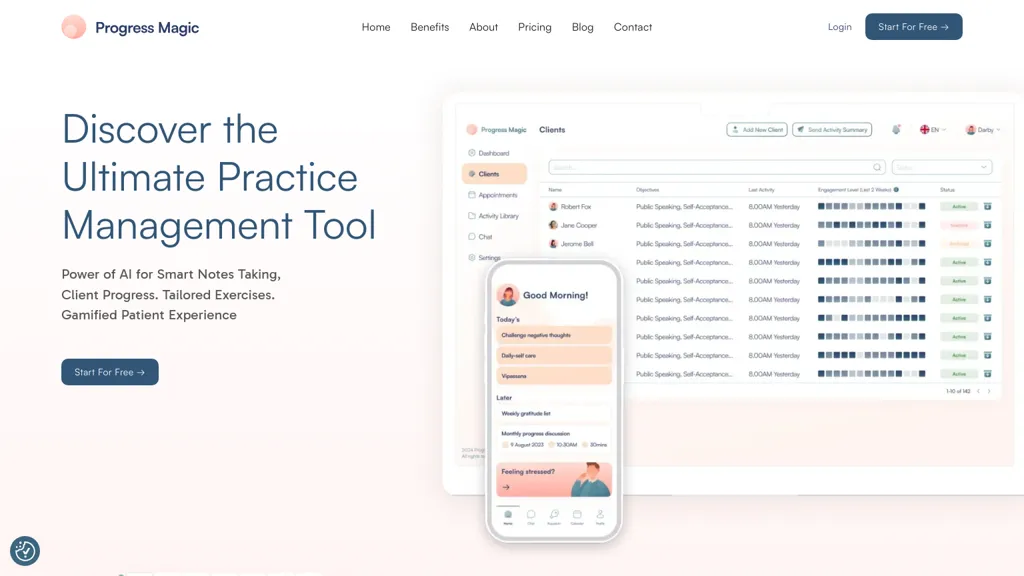 Progress magic website