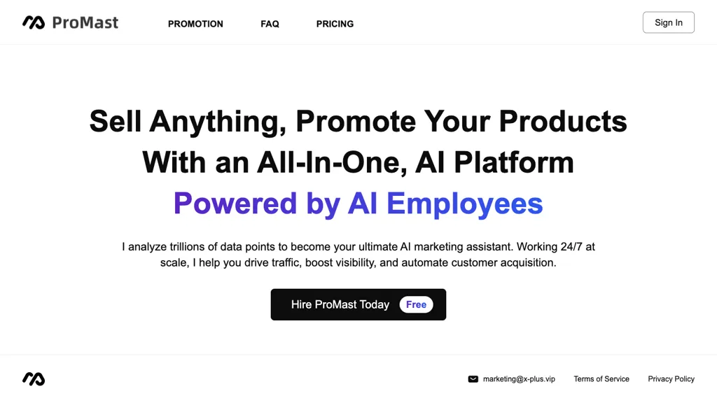ProMast website