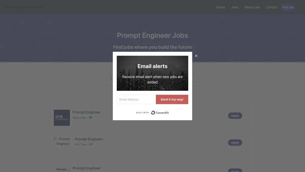 Prompt Engineering Jobs website