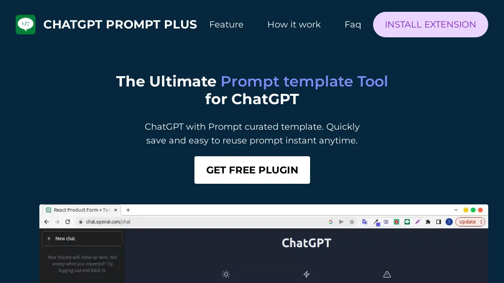 Prompt Plus website