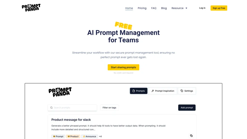 Promptpanda website