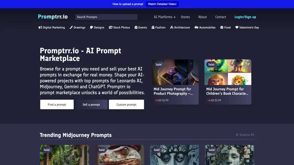 Promptrr website
