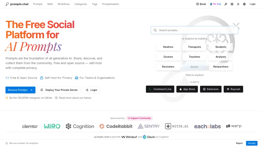 Prompts.chat alternatives and competitors