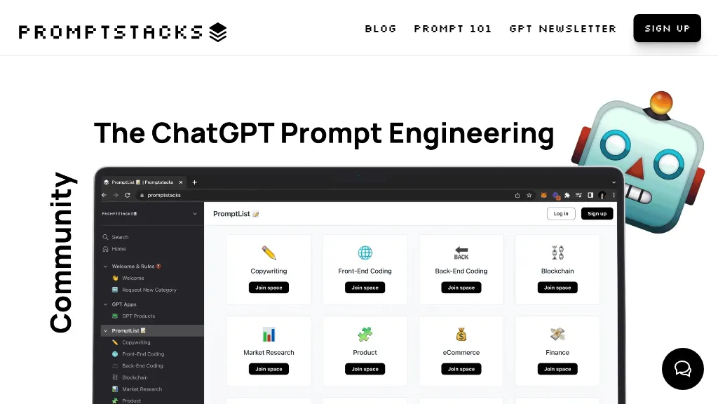 Promptstacks website