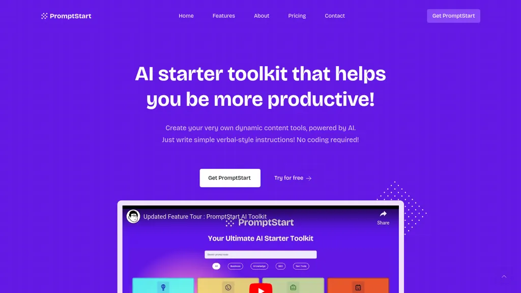 PromptStart website