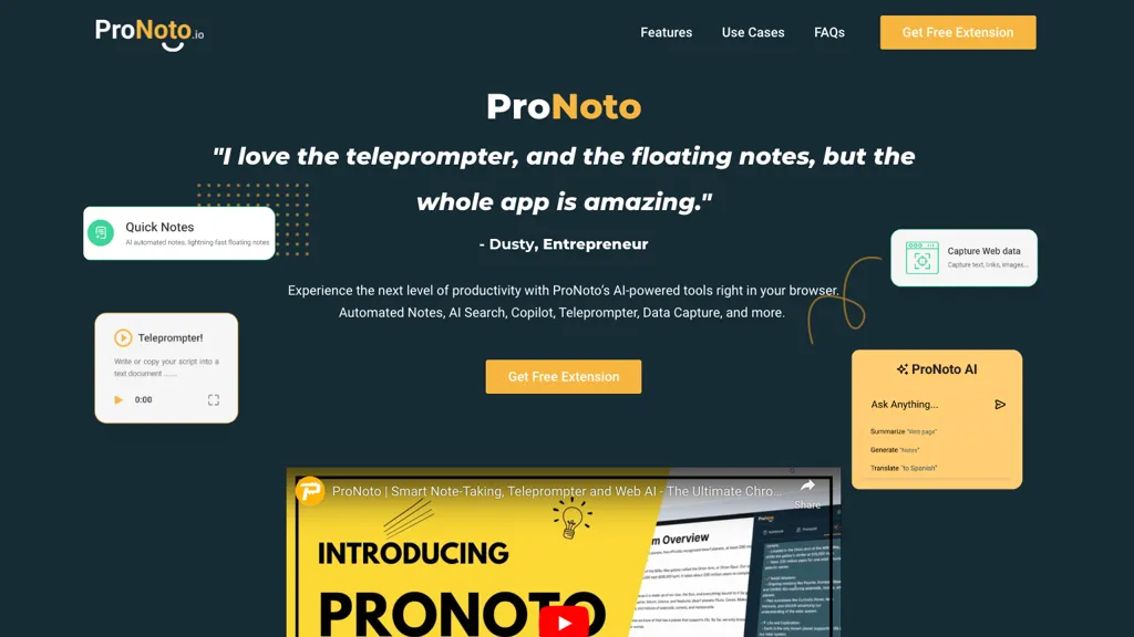 ProNoto website