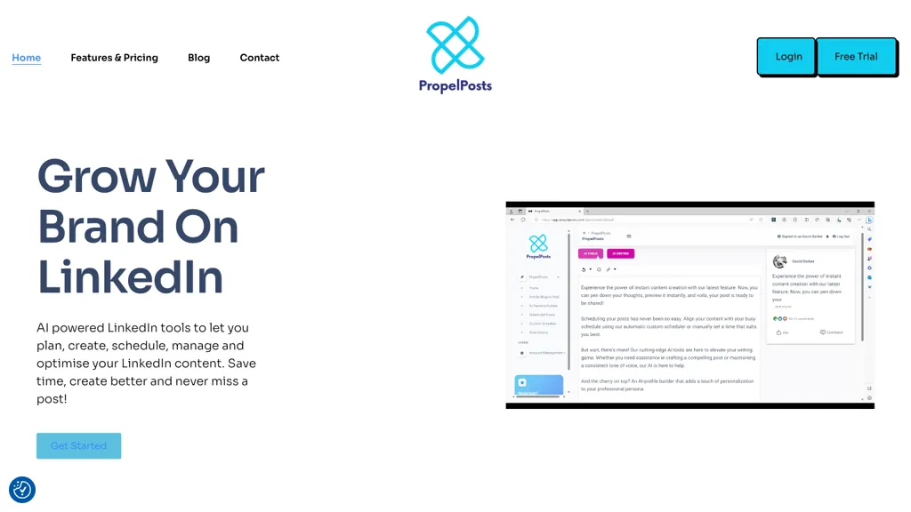 PropelPosts website