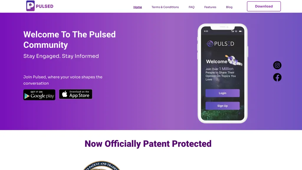 Pulsed website