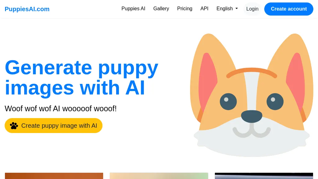 PuppiesAI website