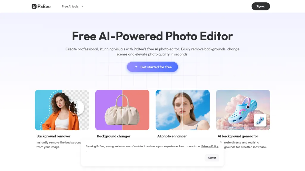 PxBee AI tool screenshot