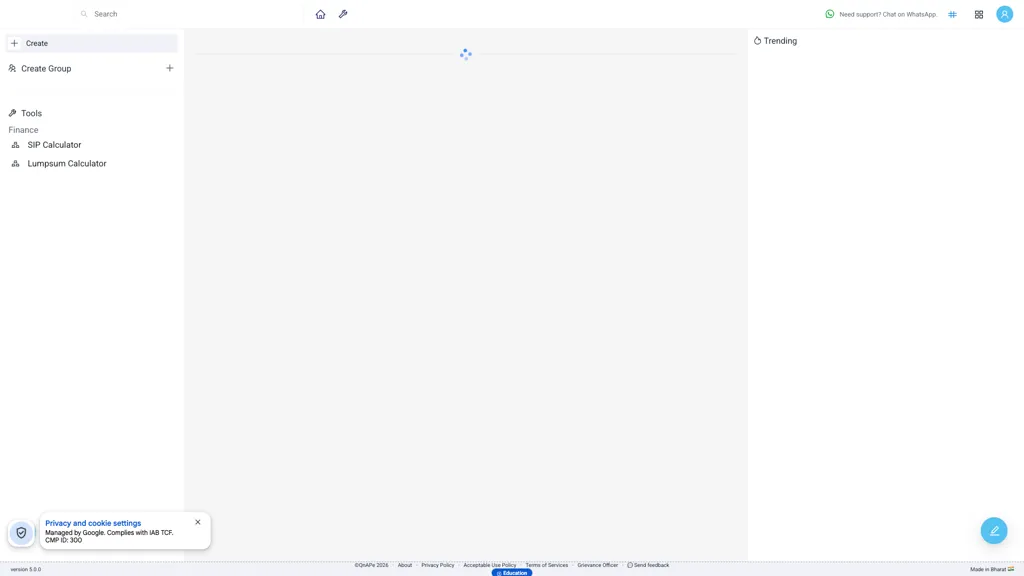QnAPe AI tool screenshot