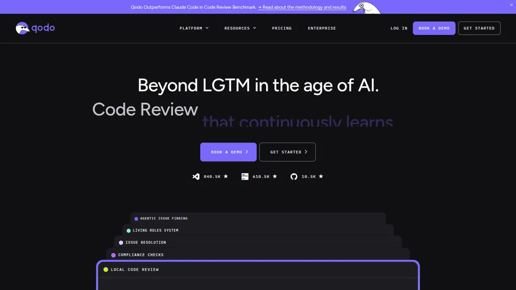 qodo.ai AI tool screenshot