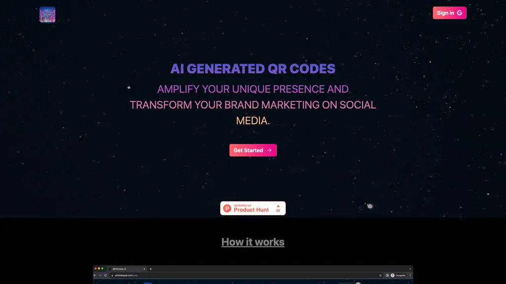 QR Fantasy AI website