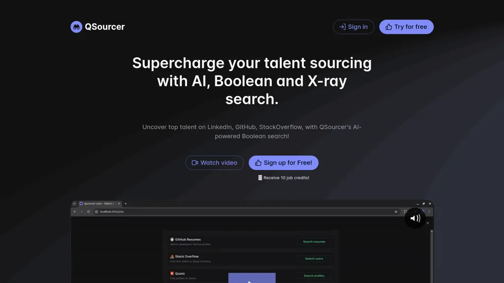 QSourcer website