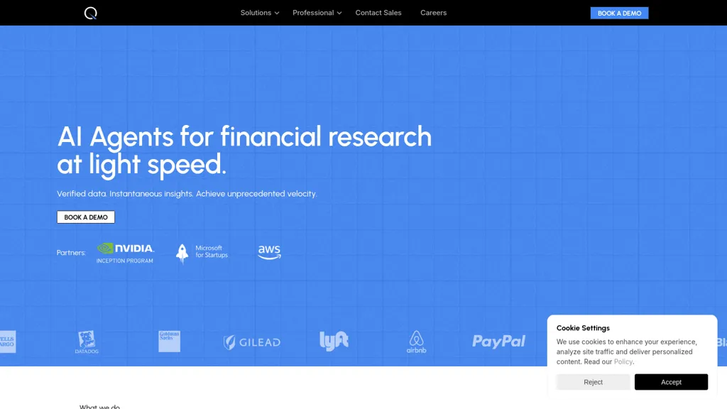 Quantera.ai (buildspace s5) website