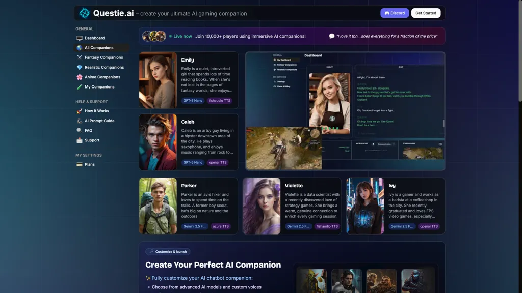 Questie.ai AI tool screenshot