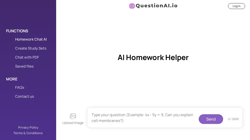 QuestionAI.io AI tool screenshot