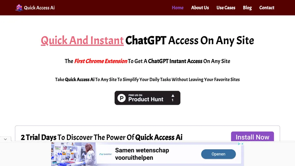 Quick Access Ai website