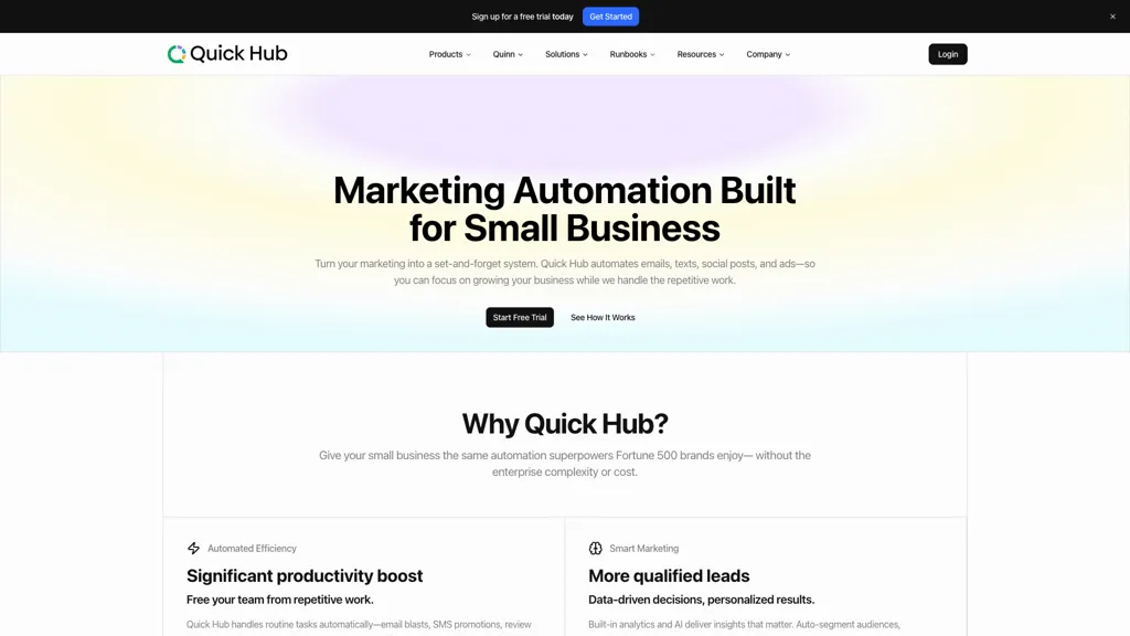 Quick Hub AI tool screenshot