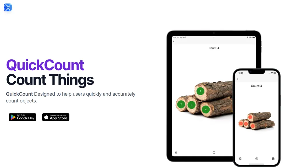 Quikcount AI tool screenshot