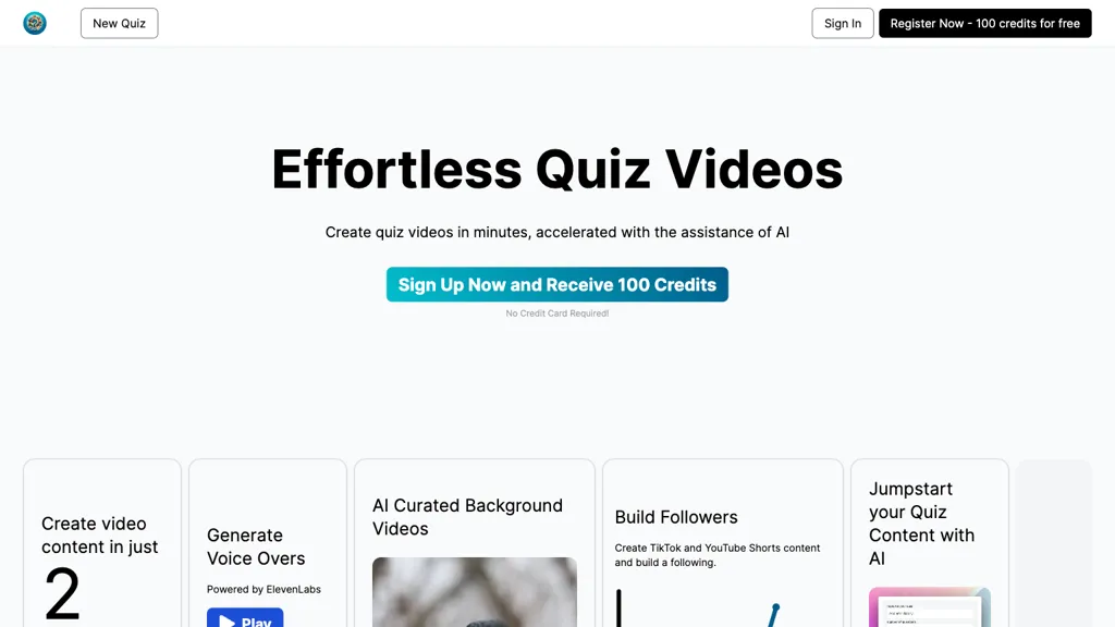 QuizTok website