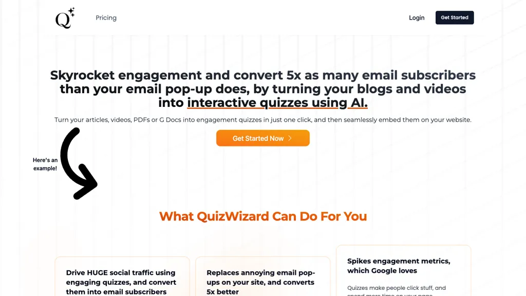 QuizWizard website