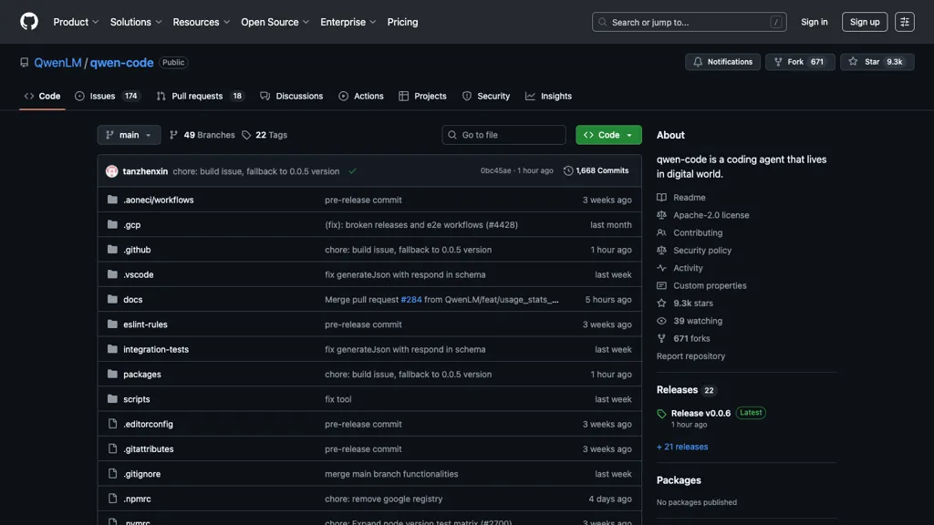 Qwen Code website