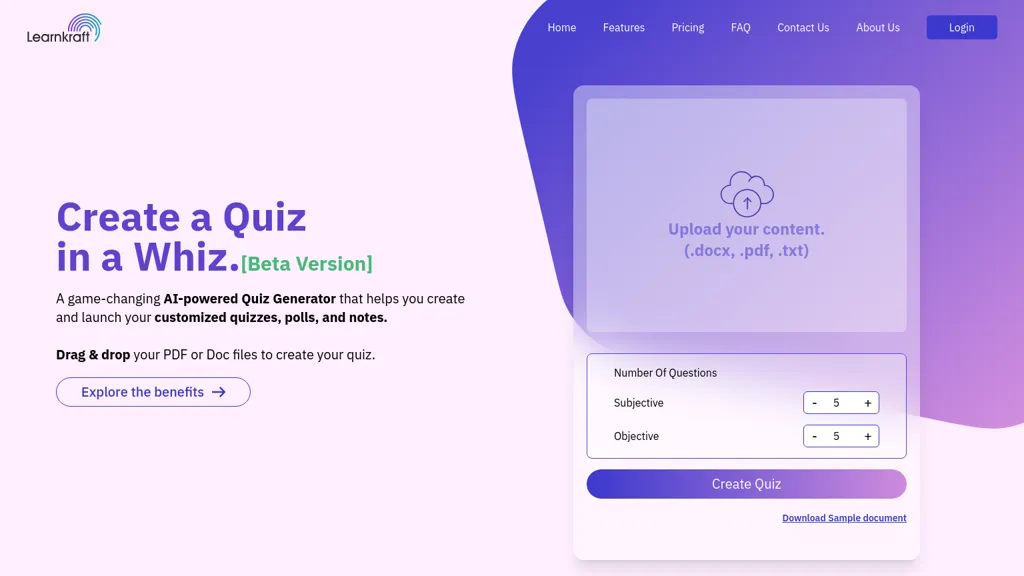 Qz.kraft website