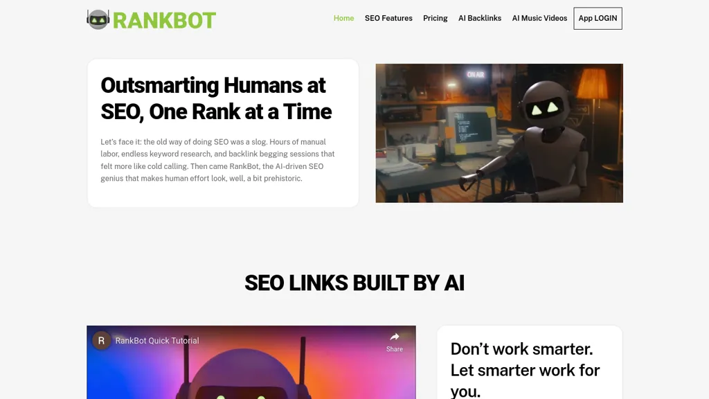 RankBot website