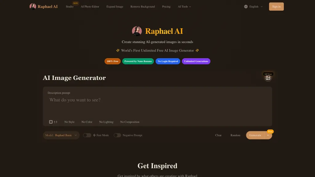 Raphael AI AI tool screenshot