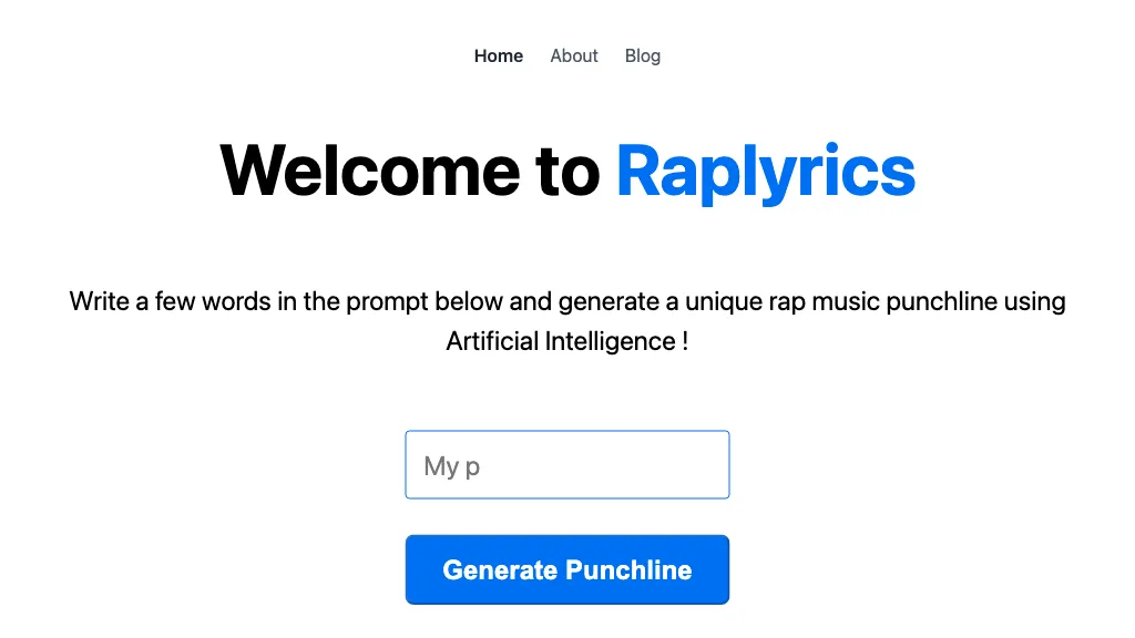 Raplyrics website