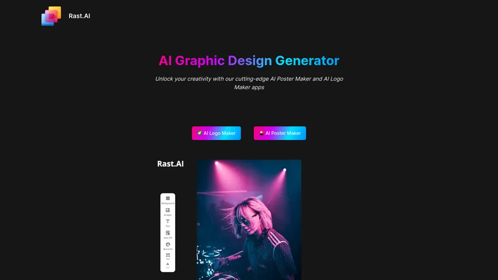 Rast.AI website