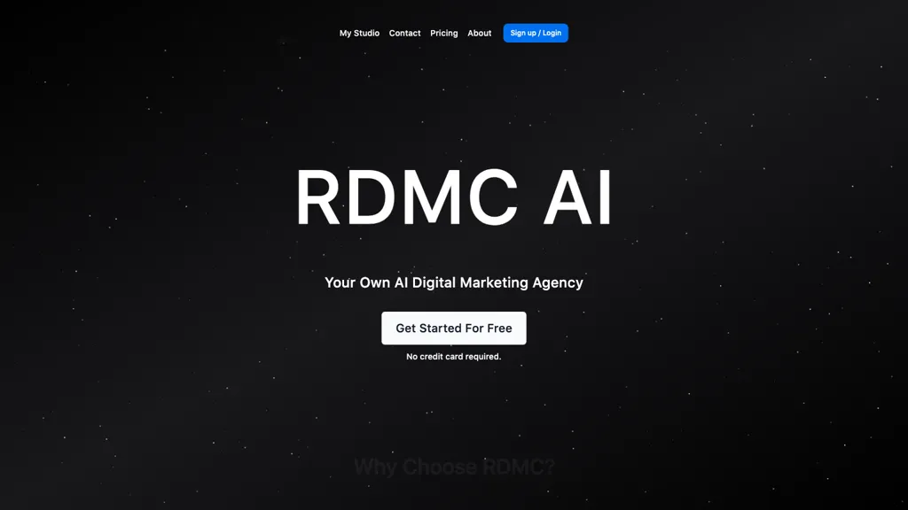 RDMC AI website