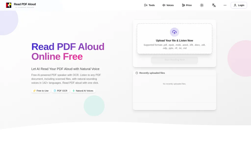 Readpdfaloud screenshot