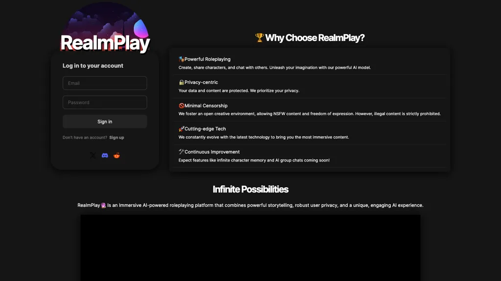 RealmPlay website
