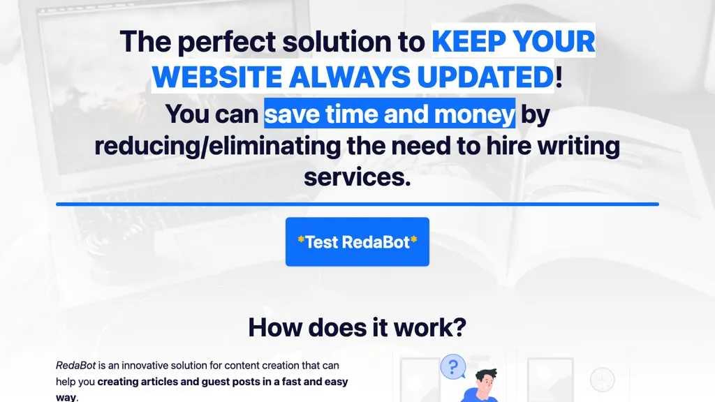 RedaBot website
