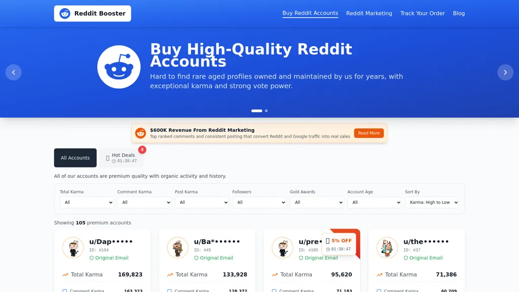 Reddit Booster AI tool screenshot