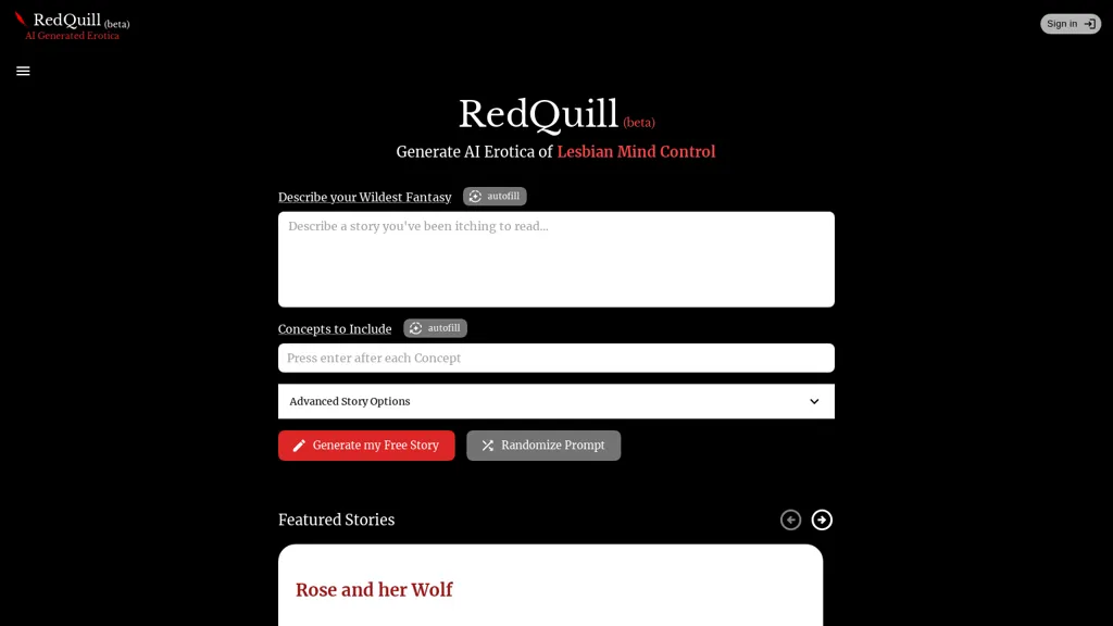 RedQuill website