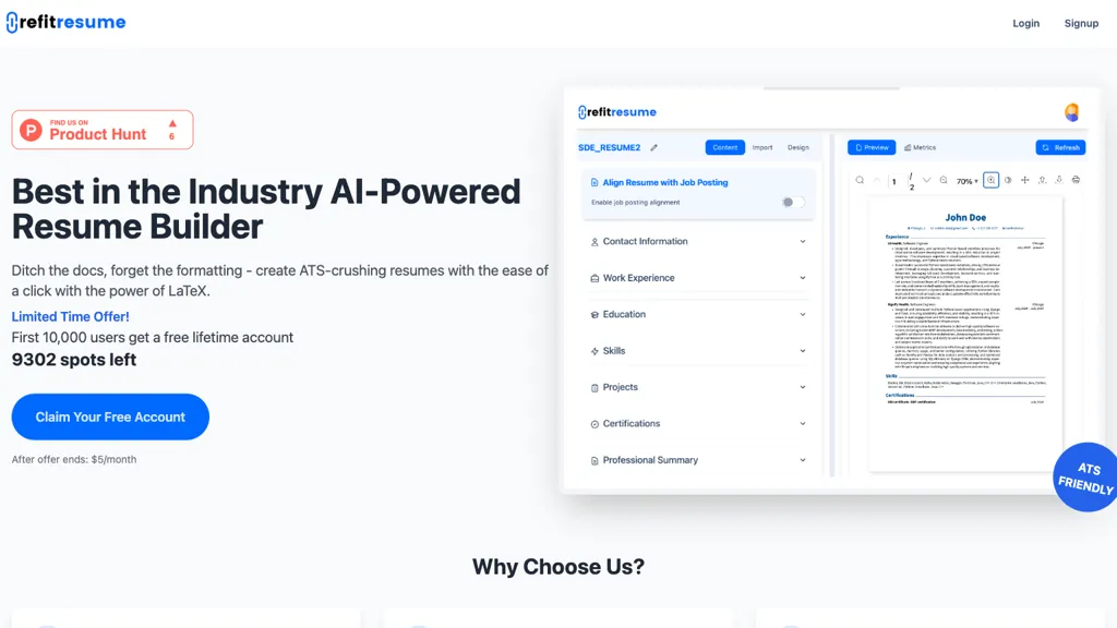 Refit resume website
