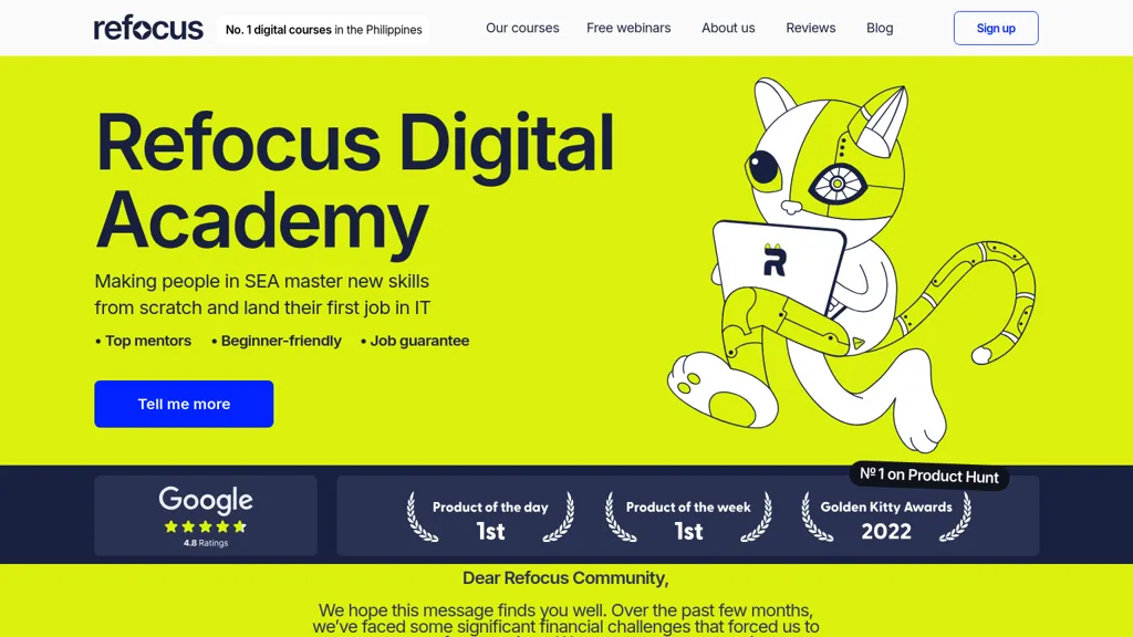 Refocus website