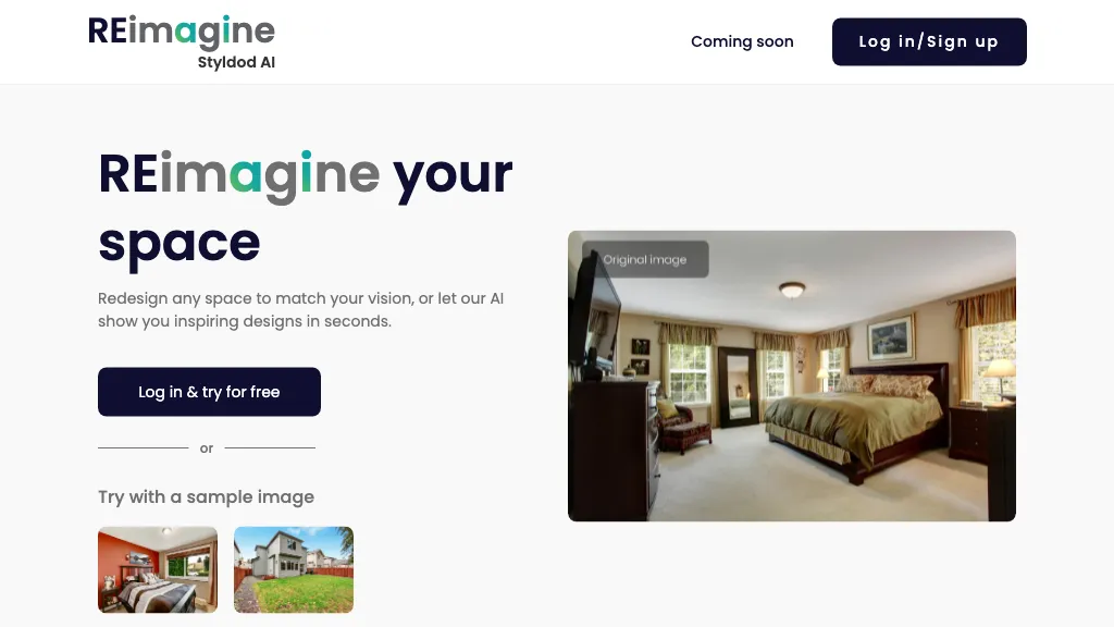 REimagine Home website