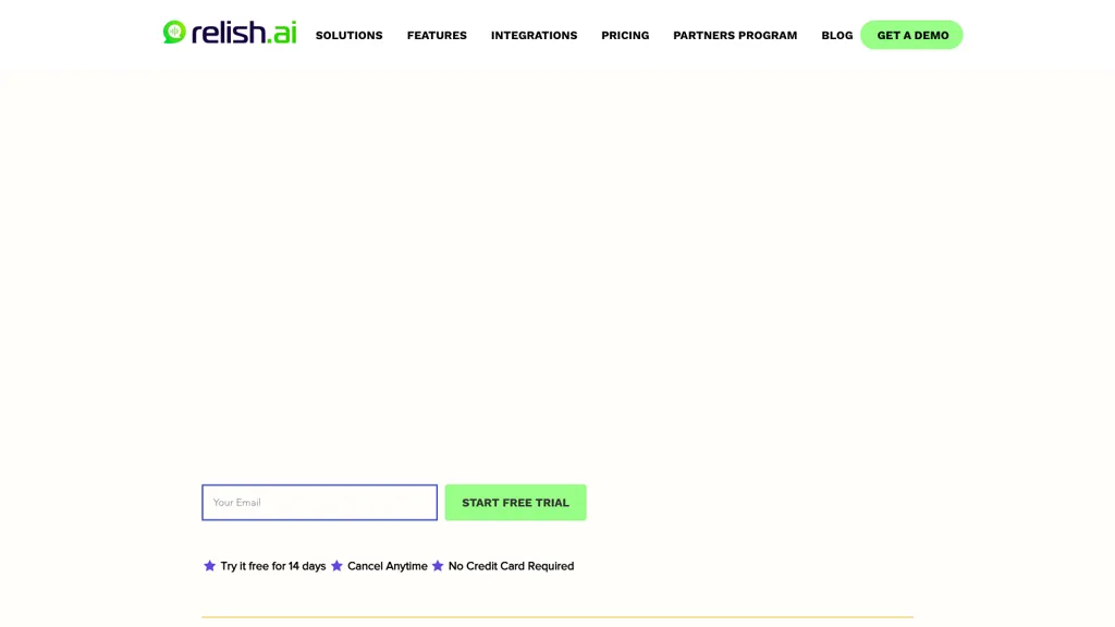 Relish.ai website